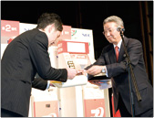 Presentation of a letter of thanks