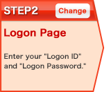 STEP2 Logon Page Enter your 'Logon ID' and 'Logon Password.'
