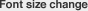 font size