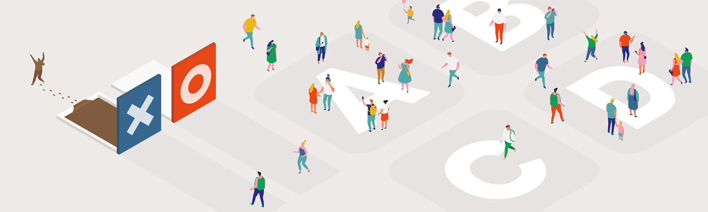 クイズをモチーフにしたイラスト