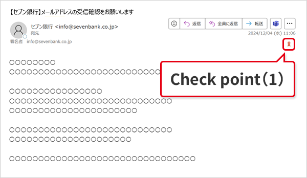 ■Check point (1) Make sure that a security warning does not appear and click on the 'Ribbon' icon.