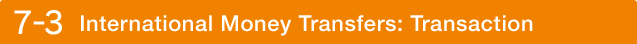7-3. International Money Transfers: Transaction