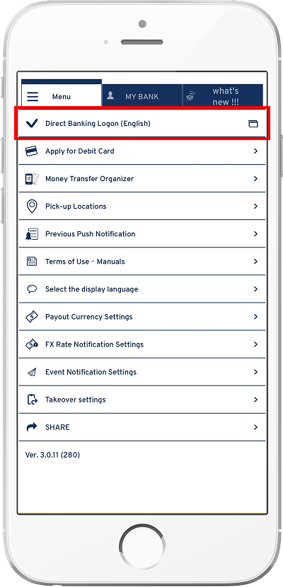 Direct Banking Logon (English)