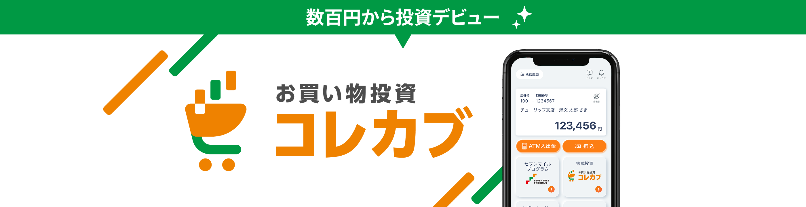 数百円から投資デビュー お買い物投資コレカブ