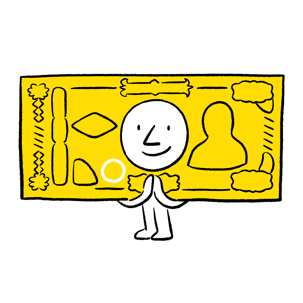 Cash Meets Charm - Bill Character
