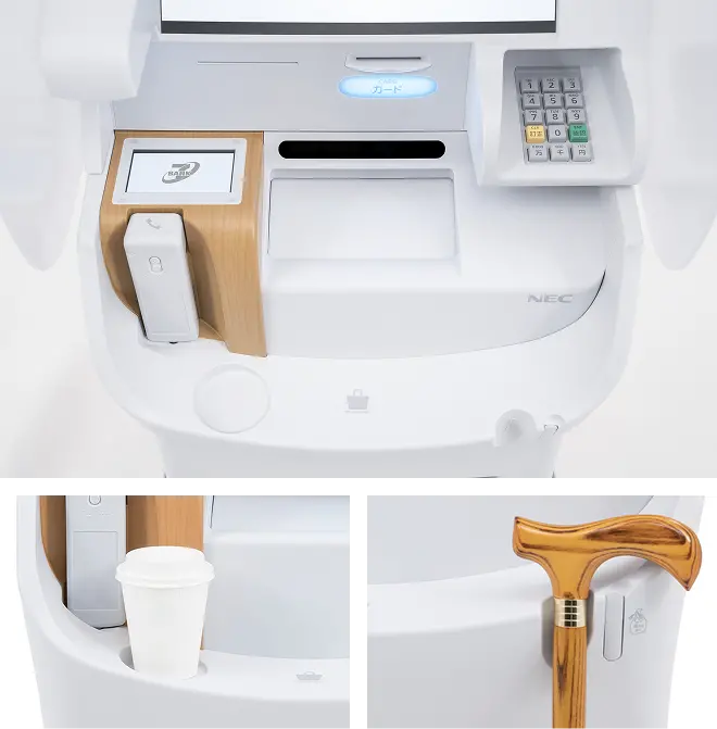荷物置きやつえ置きの画像
