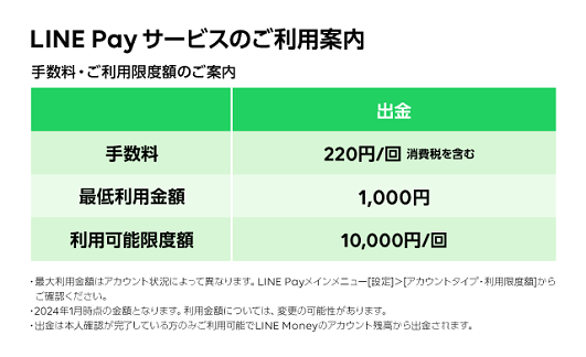 LINE Pay（ご出金）
