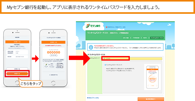 最後に、ご利用にあたってのご設定をしていただきます。上限100万円/日で、振込限度額をご設定できます。